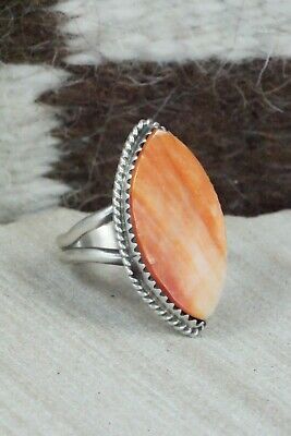Spiny Oyster and Sterling Silver Ring - Selina Warner - Size 8