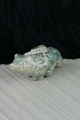Wolf Zuni Fetish Carving - Delvin Leekya - High Lonesome Trading