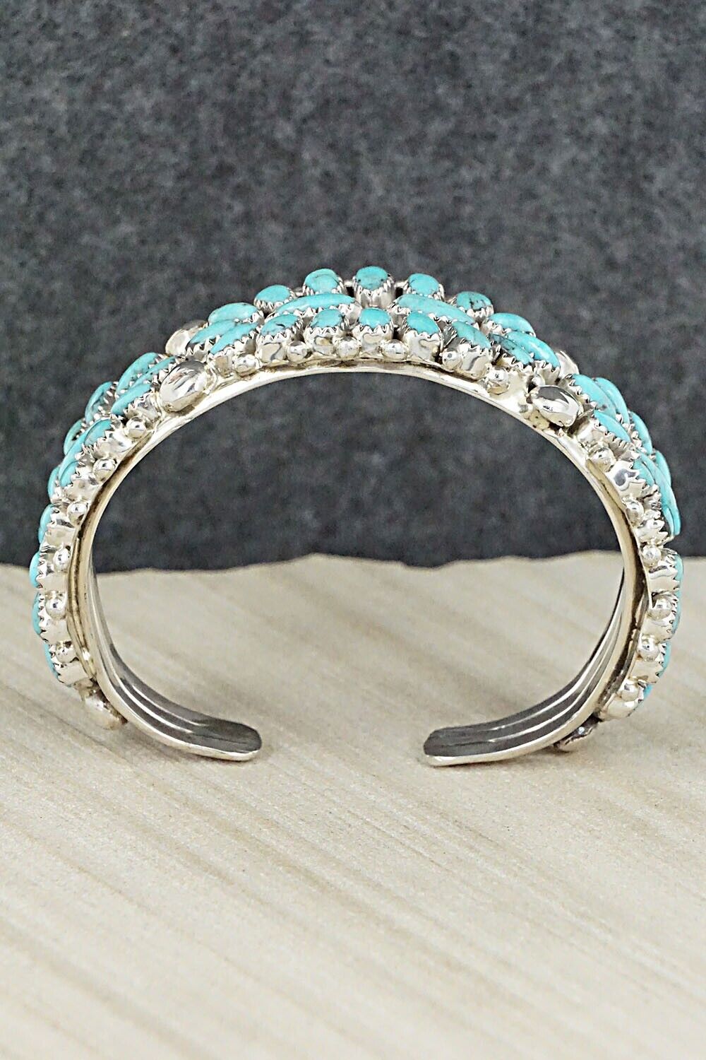 Turquoise & Sterling Silver Bracelet - Jaz Wilson