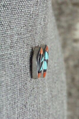 Multi Stone Inlay & Sterling Silver Earrings - Monica Johnson