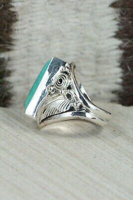 Turquoise & Sterling Silver Ring - Davey Morgan - Size 6.5