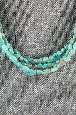 Turquoise & Sterling Silver Necklace - Navajo - High Lonesome Trading