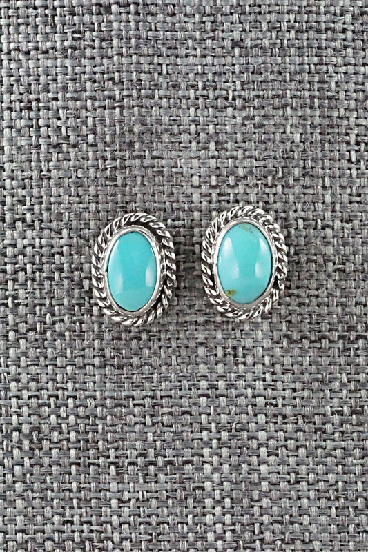 Turquoise & Sterling Silver Earrings - Jan Mariano