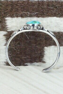 Turquoise and Sterling Silver Bracelet - Leon Martinez