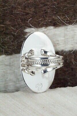 Turquoise and Sterling Silver Ring - Raymond Delgarito - Size 10