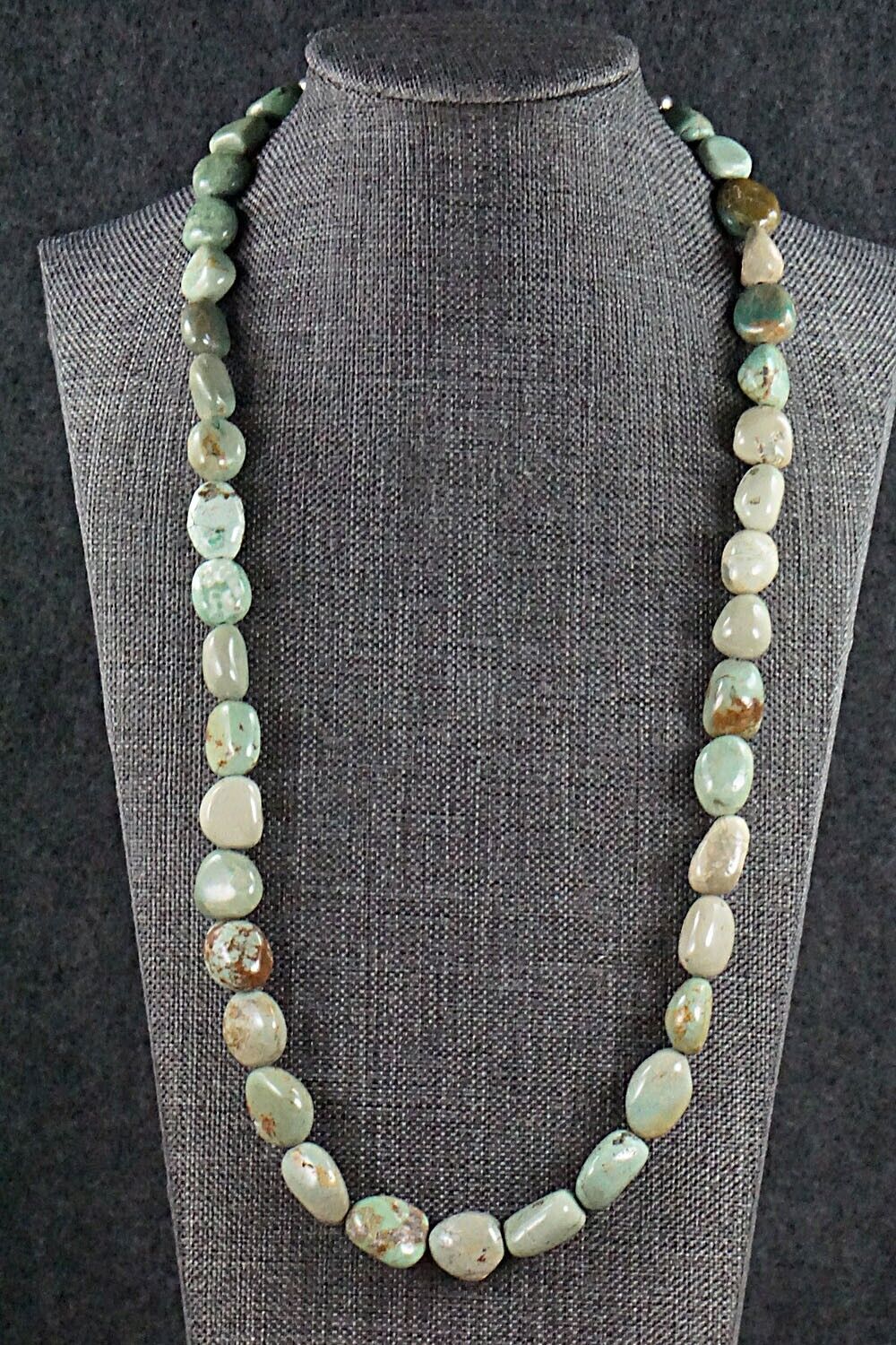 Turquoise and Sterling Silver Necklace - Louise Joe