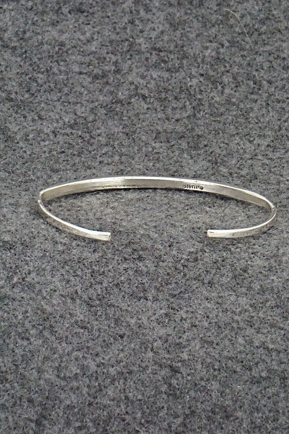Turquoise & Sterling Silver Inlay Bracelet - Jeanette Chavez