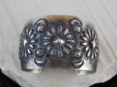 Navajo Sterling Silver Bracelet - Elvira Bill - High Lonesome Trading