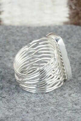 White Buffalo & Sterling Silver Ring - Murphy Platero - Size 10.25