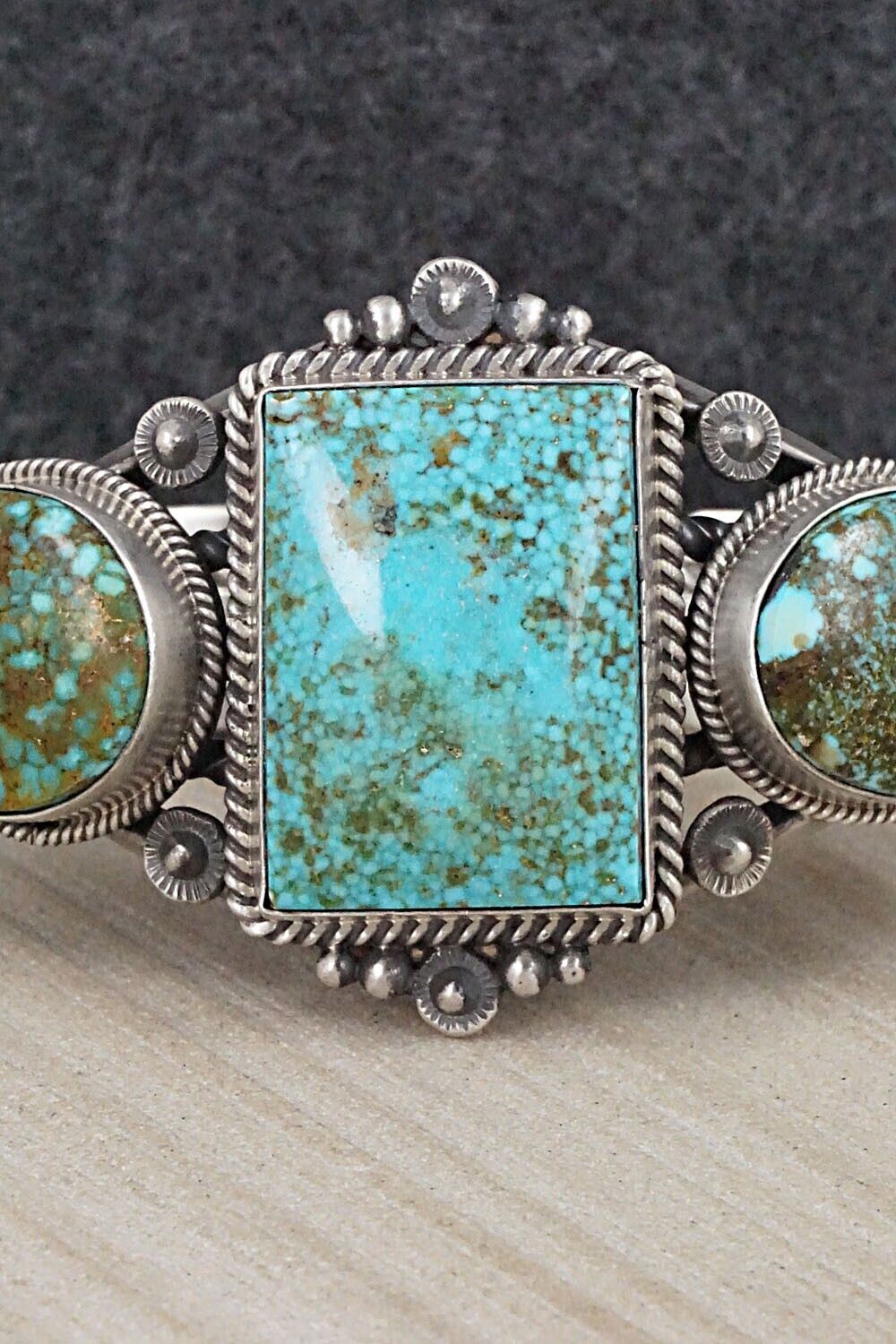 Turquoise & Sterling Silver Bracelet - Derrick Gordon