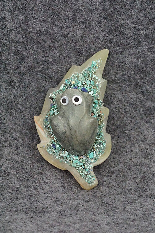 Frog Zuni Fetish Carving - Justin Natewa
