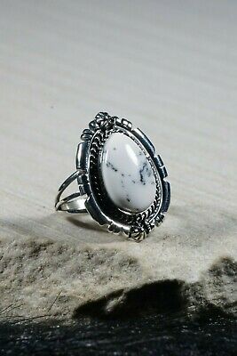 Navajo Magnesite and Sterling Silver Ring - Daniel Benally - Size 7.75 - High Lonesome Trading
