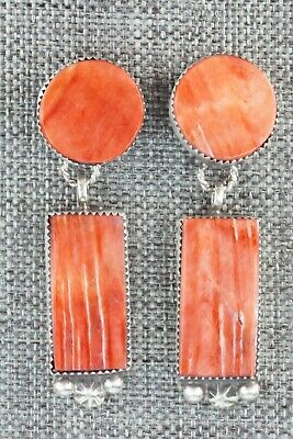 Spiny Oyster & Sterling Silver Earrings - Selina Warner