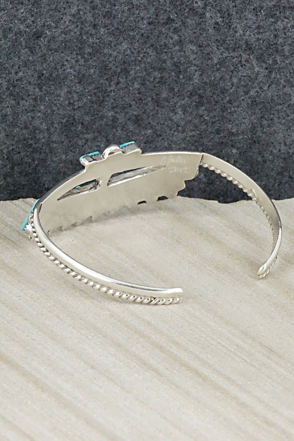 Turquoise & Sterling Silver Bracelet - Carlene Hattie