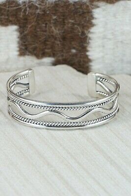 Navajo Sterling Silver Bracelet - Elaine Tahe