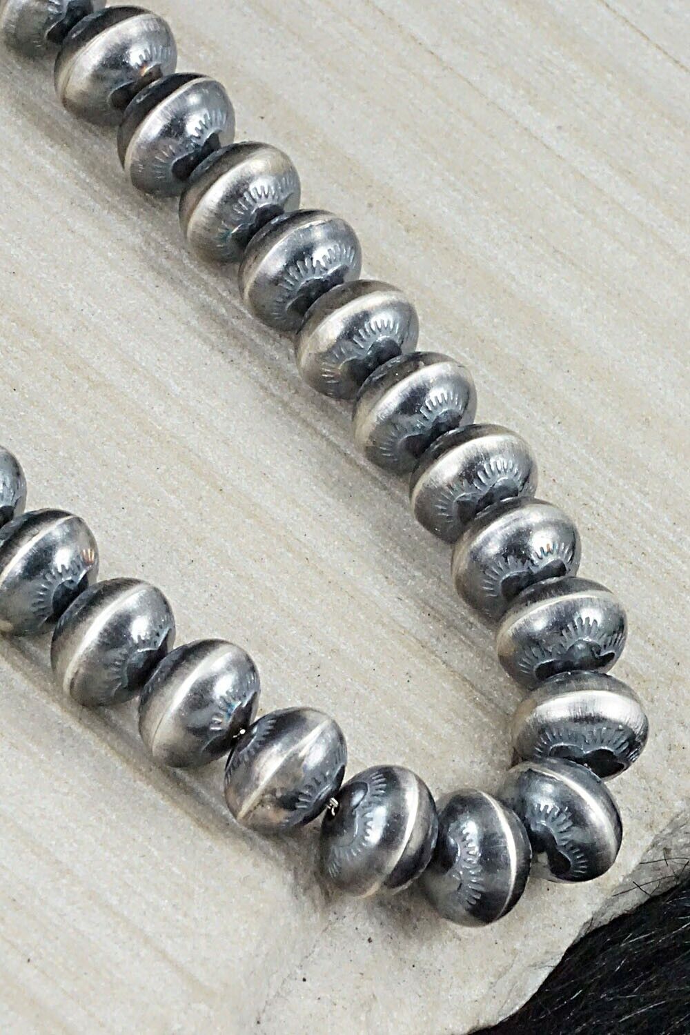 Sterling Silver Navajo Pearl Necklace - Michelle James