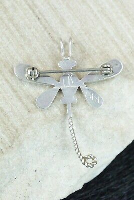 Multi Stone and Sterling Silver Pendant & Pin - Lyndon Ahiyite