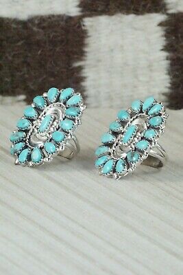 Turquoise & Sterling Silver Squash Blossom Set - Victor Begay