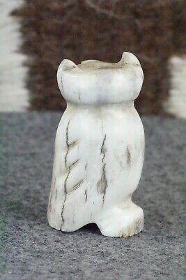Owl Zuni Fetish Carving - Brandon Phillips - High Lonesome Trading
