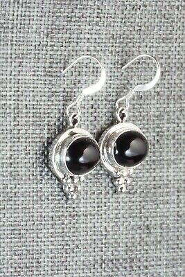 Onyx & Sterling Silver Earrings - Verley Betone