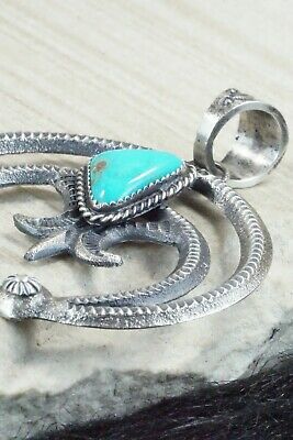 Turquoise & Sterling Silver Pendant - Kevin Billah