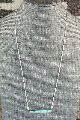 Turquoise & Sterling Silver Necklace - Rolanda Natachu