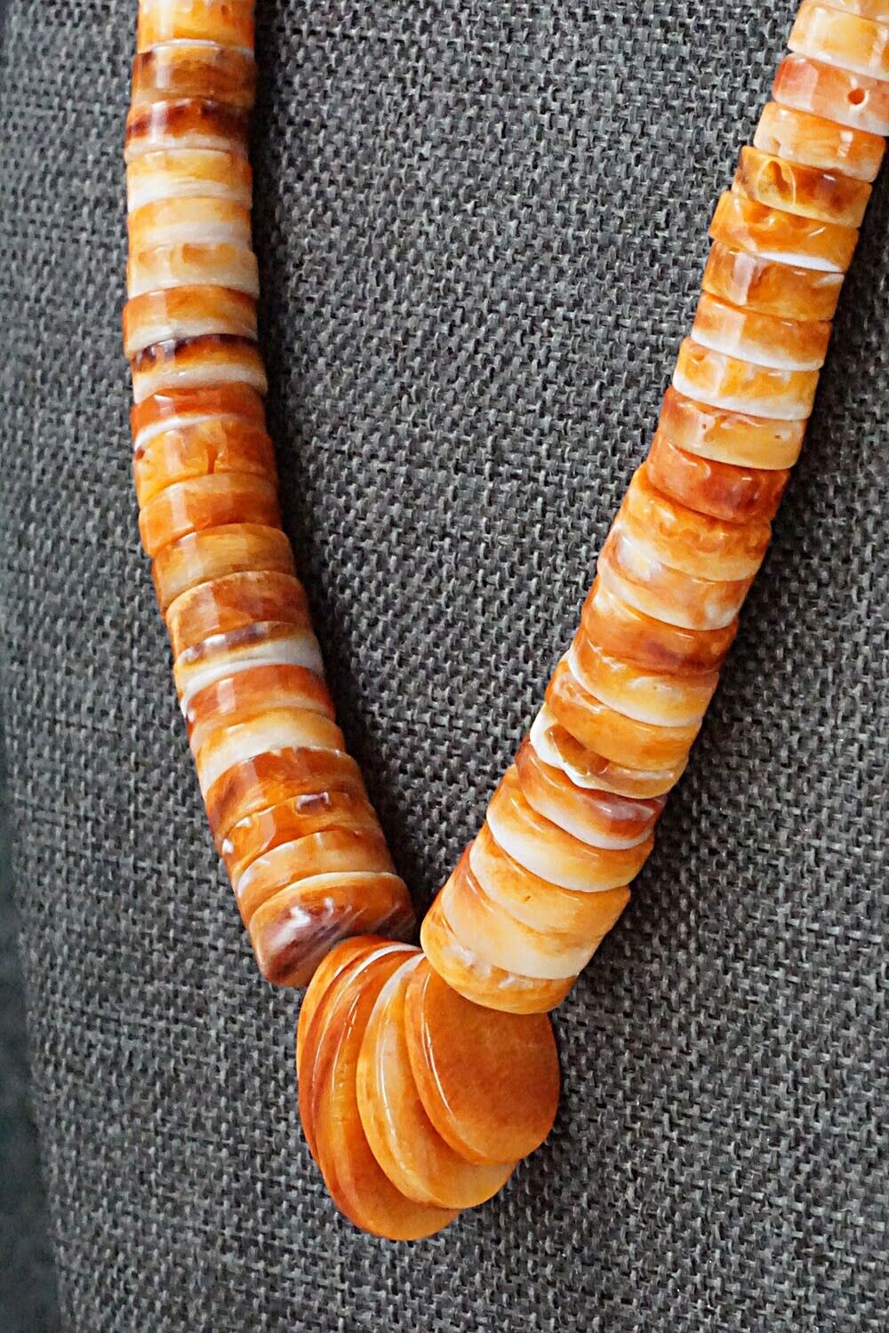 Spiny Oyster & Turquoise Necklace - Helen Tsosie