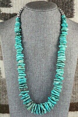 Turquoise & Sterling Silver Necklace - Navajo