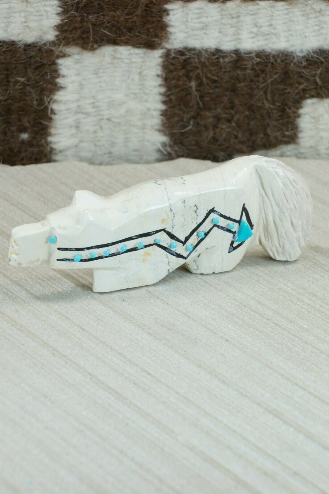 Wolf Zuni Fetish Carving - Terrance Martza