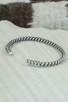 Navajo Sterling Silver Bracelet - Elaine Tahe