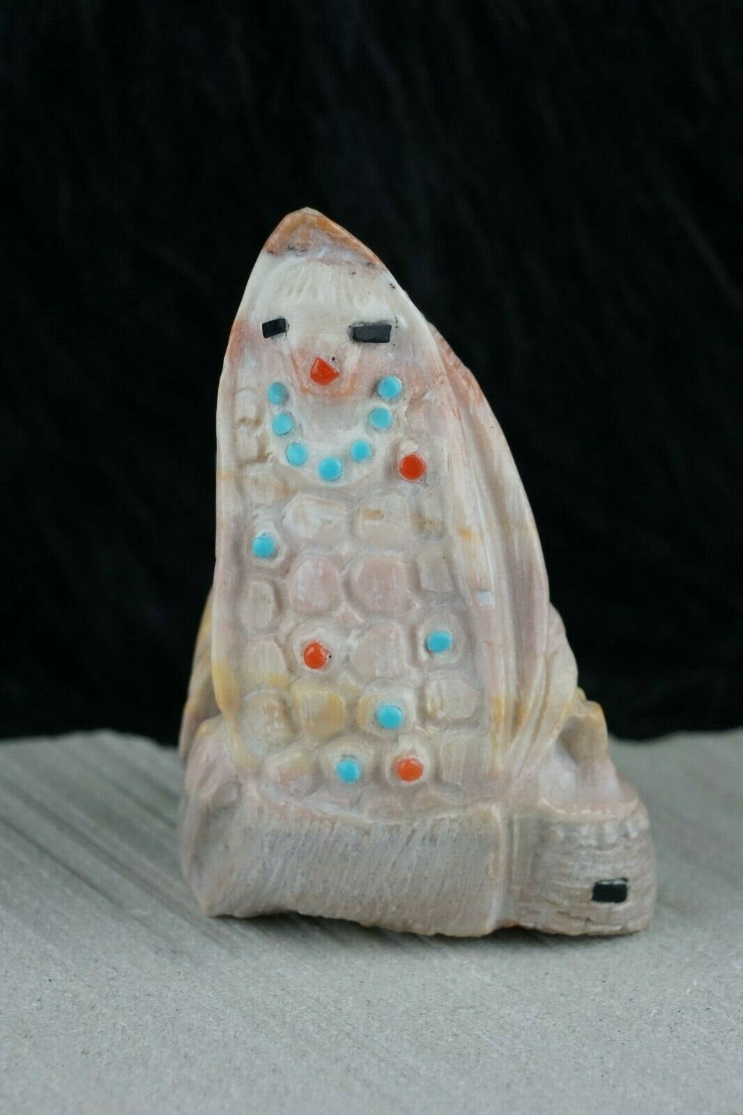 Corn Maiden Zuni Fetish Carving - Derrick Kaamasee - High Lonesome Trading