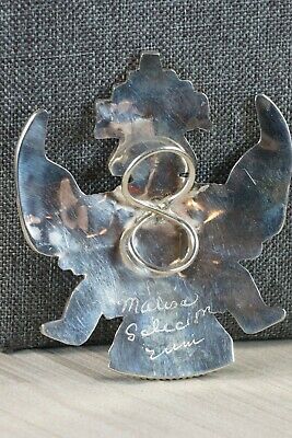 Zuni Inlay Dancer & Sterling Silver Bolo Tie - Marisa Selecion