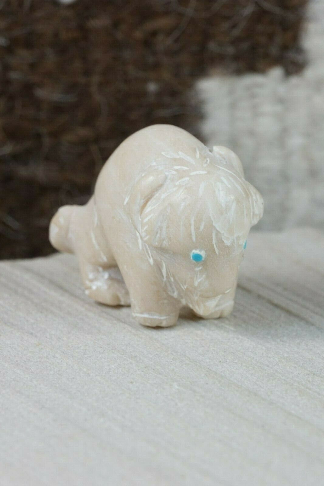 Buffalo Zuni Fetish Carving - Cody Nastacio - High Lonesome Trading