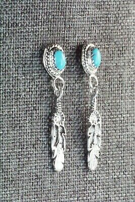 Turquoise & Sterling Silver Earrings - Judy Largo