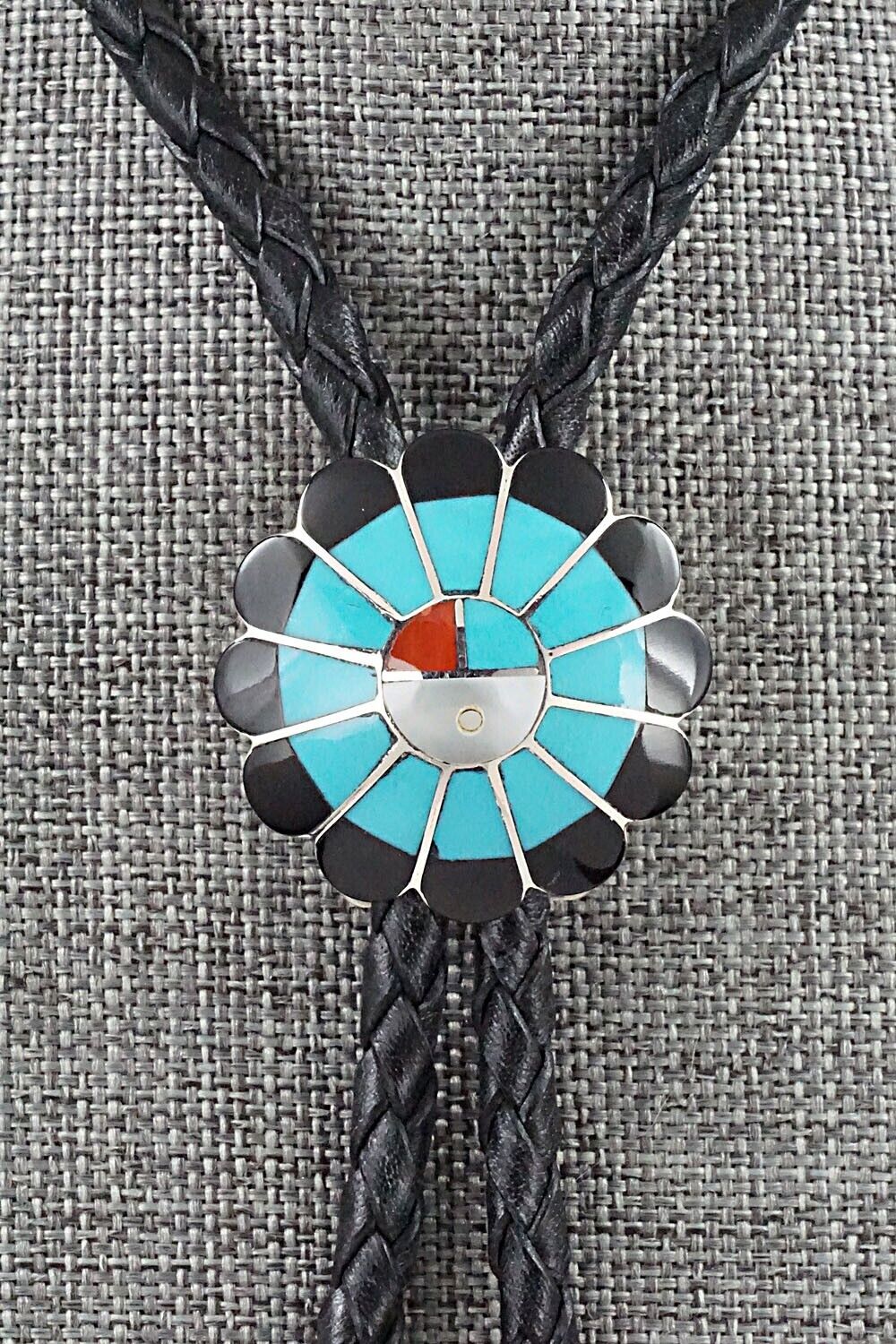 Multi Stone & Sterling Silver Bolo Tie - Denise Siutza