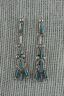 Zuni Turquoise & Sterling Silver Necklace Set - Johnny Bellson - High Lonesome Trading