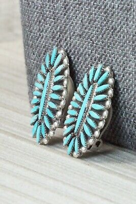 Turquoise & Sterling Silver Earrings - Lorena Peina