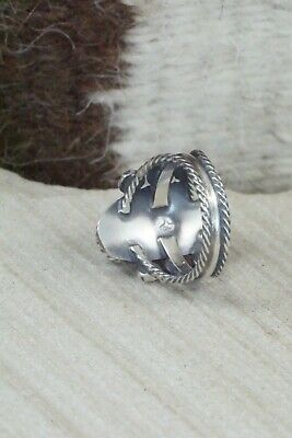Turquoise & Sterling Silver Ring - Samuel Yellowhair - Size 5.5