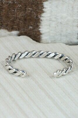 Navajo Sterling Silver Bracelet - Elaine Tahe