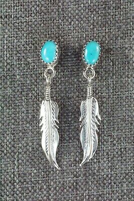 Turquoise & Sterling Silver Earrings - Sharon McCarthy