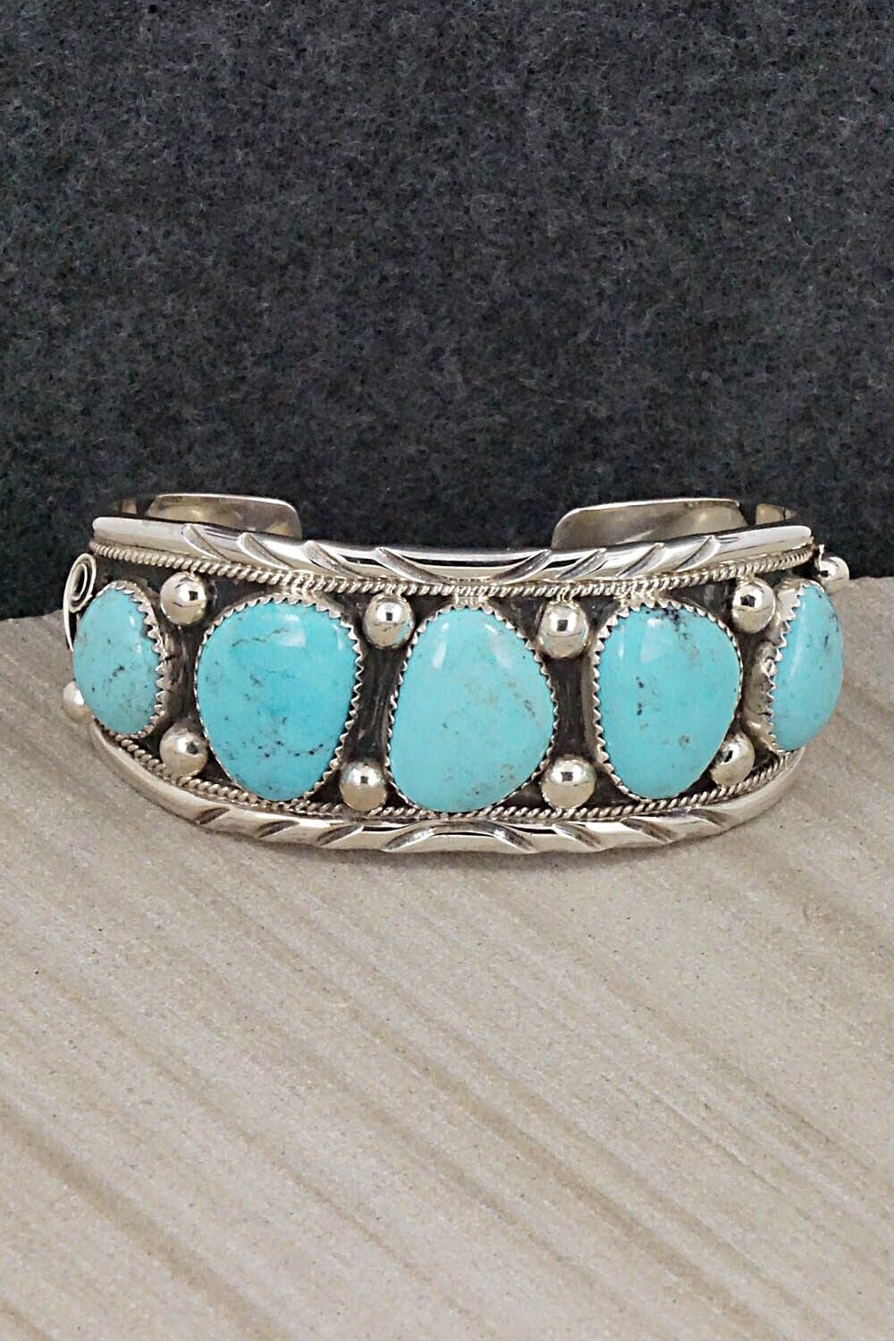 Turquoise & Sterling Silver Bracelet - Davey Morgan