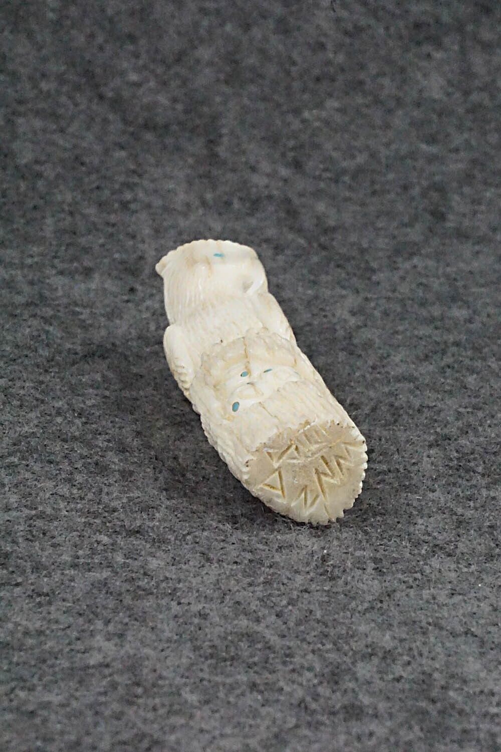Owl Zuni Fetish Carving - Destry Siutza
