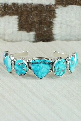 Navajo Turquoise & Sterling Silver Bracelet - Thomas Yazzie