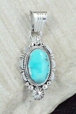 Turquoise and Sterling Silver Pendant - Daniel Benally