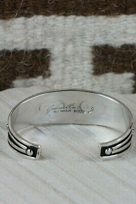 Navajo Sterling Silver Bracelet - Jonathan Nez - High Lonesome Trading