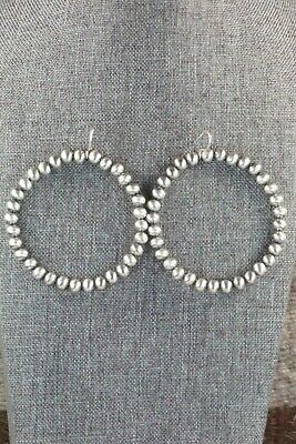 Sterling Silver Navajo Pearl Earrings - Jan Mariano