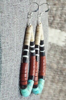 Multi Stone & Sterling Silver Earrings - Torevia Crespin
