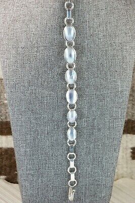 Navajo Abalone Shell and Sterling Silver Link Bracelet - Native American