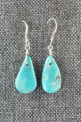 Turquoise & Sterling Silver Earrings - Navajo
