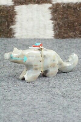 Mountain Lion Zuni Fetish Carving - Stewart Alanzo